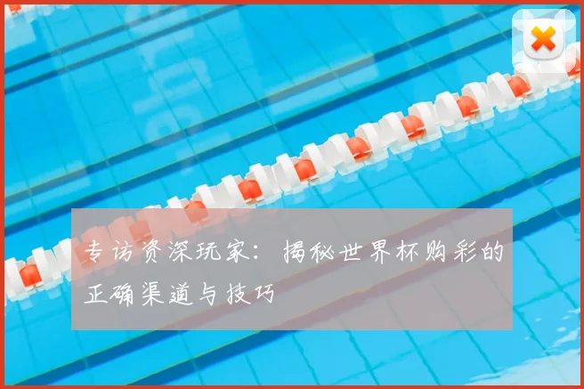 专访资深玩家：揭秘世界杯购彩的正确渠道与技巧